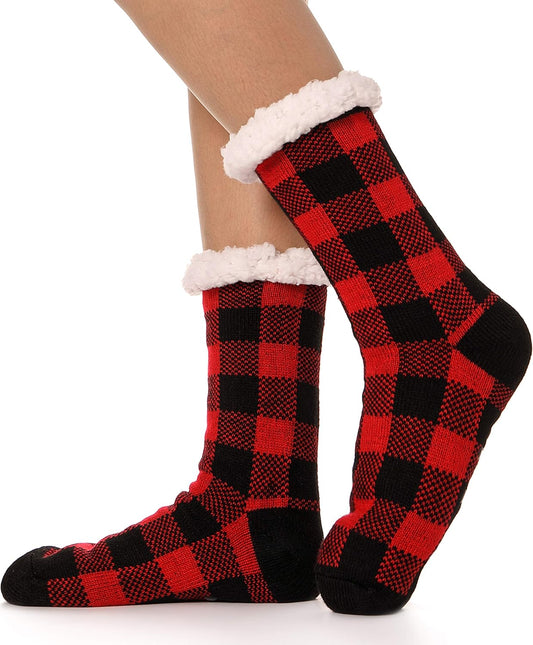 Women's Cozy Fleece Slipper Socks 