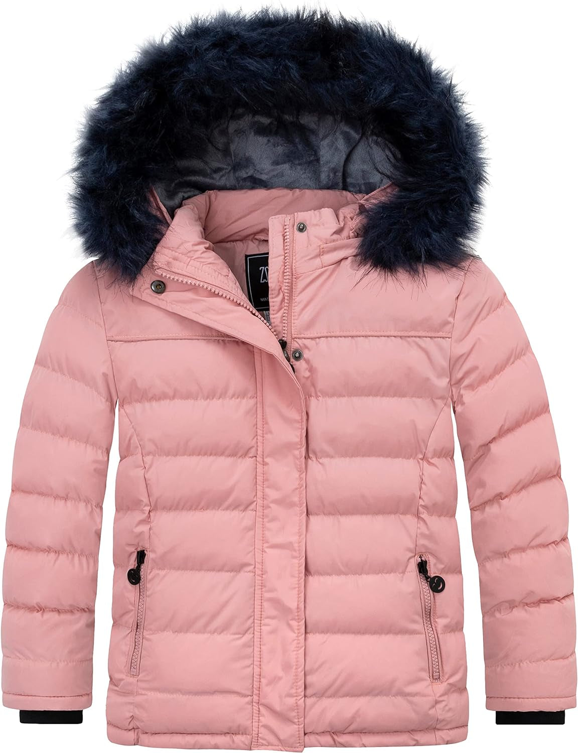 Girls' Soft Fleece Puffer Jacket