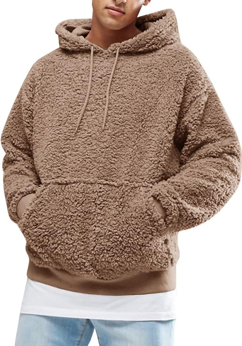 Men's Cozy Sherpa Pullover Hoodie