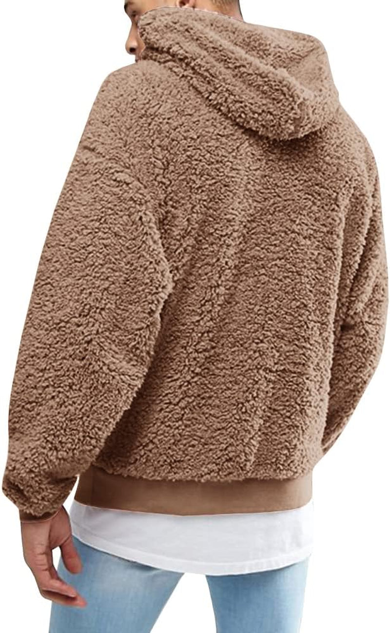 Men's Cozy Sherpa Pullover Hoodie