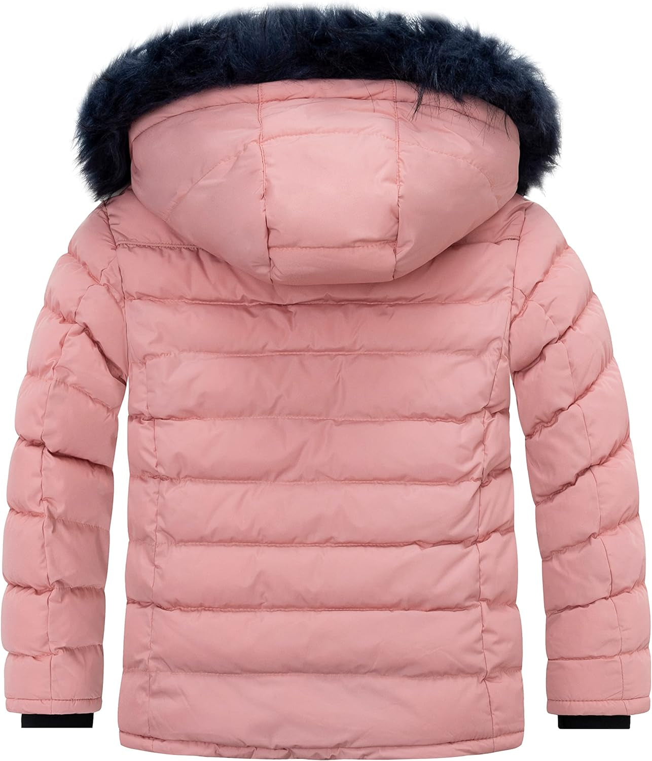 Girls' Soft Fleece Puffer Jacket