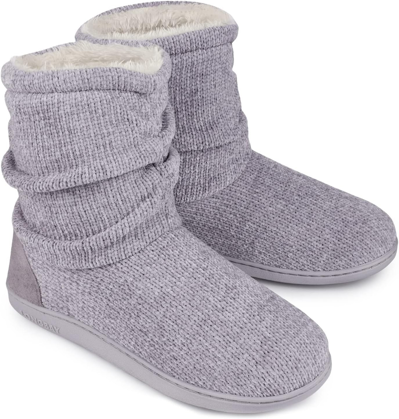 Women's Chenille Knit Bootie Slippers 