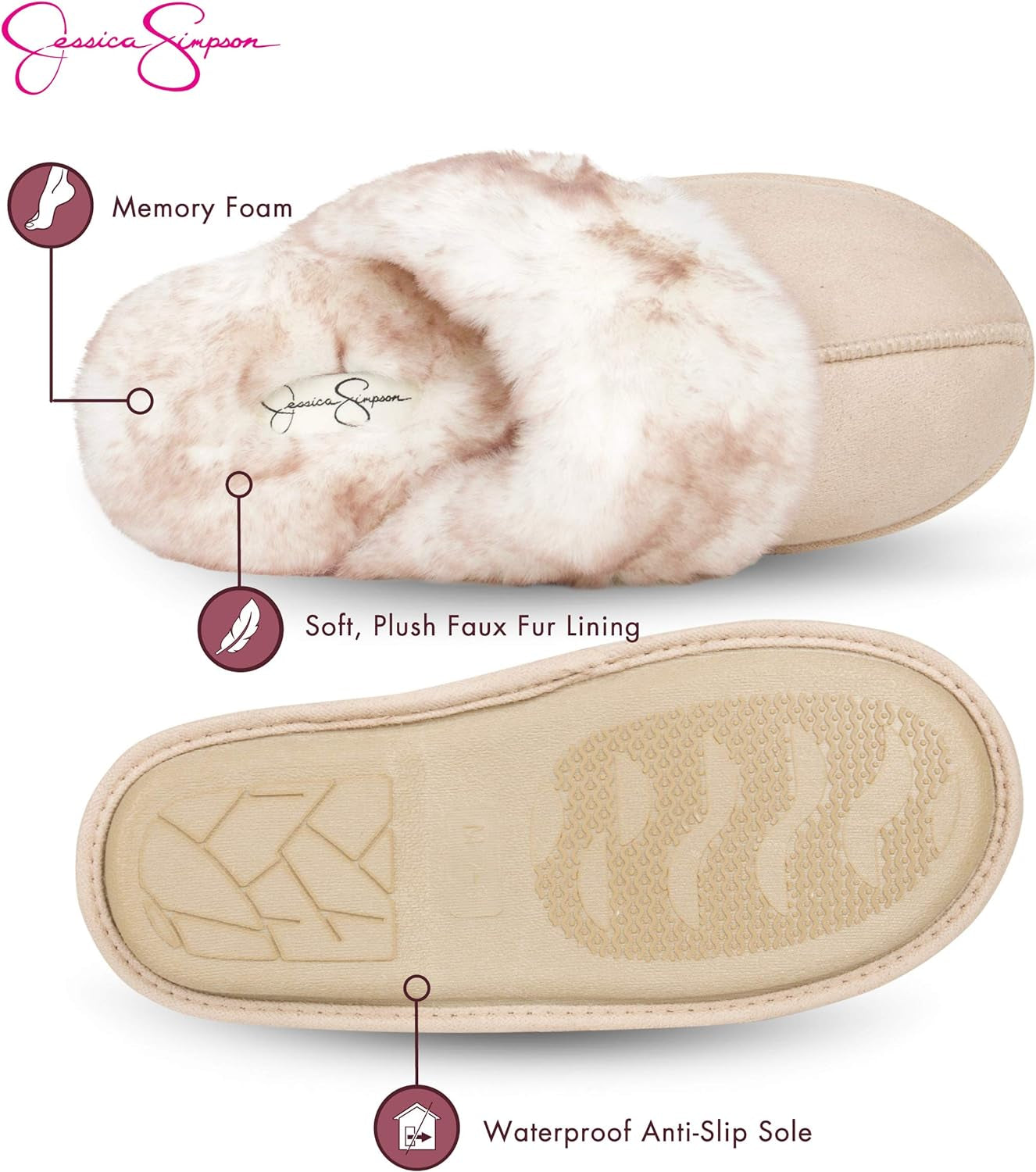 Women's Cozy Faux Fur House Slippers