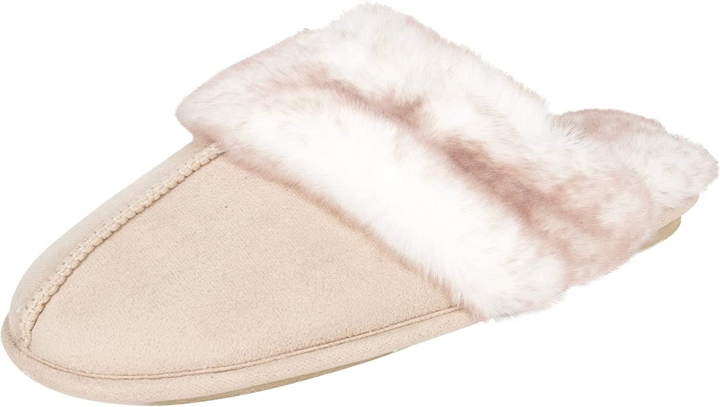 Women's Cozy Faux Fur House Slippers